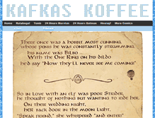 Tablet Screenshot of kafkaskoffee.com